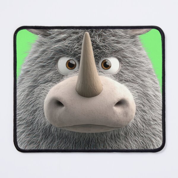 Item preview, fluffy rhino designed and sold by Mauswohn.