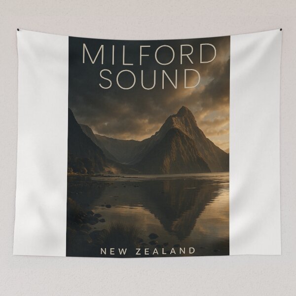 Item preview, Mitre Peak Reflected in Milford Sound, New Zealand designed and sold by Places On Earth.