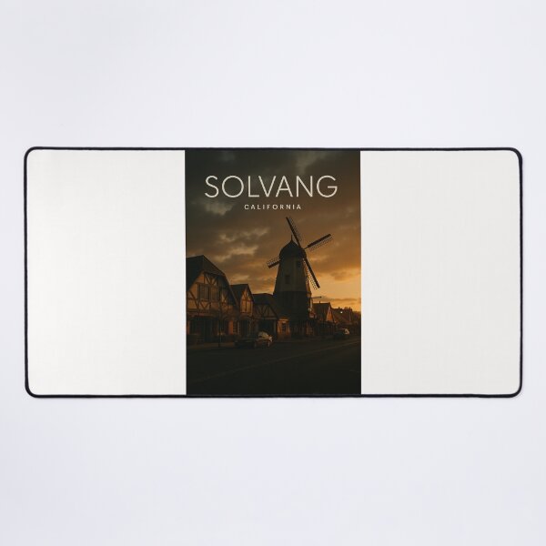 Item preview, Sunset in Solvang, Danish Village in California designed and sold by Places On Earth.