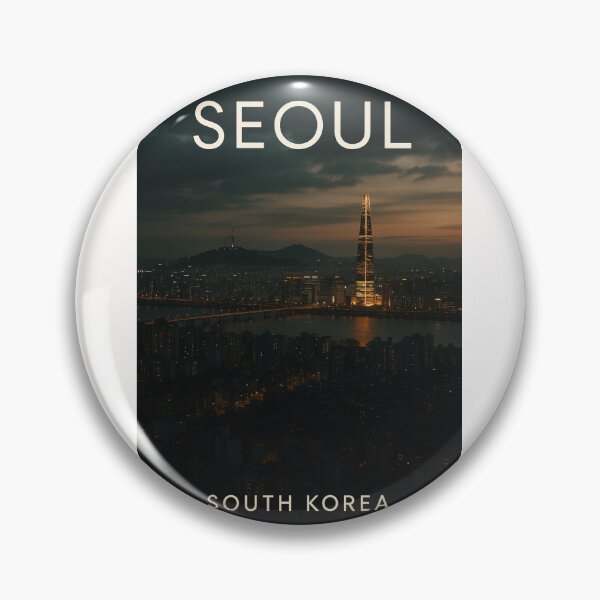 Item preview, Lotte World Tower and Han River at Night, Seoul South Korea designed and sold by Places On Earth.