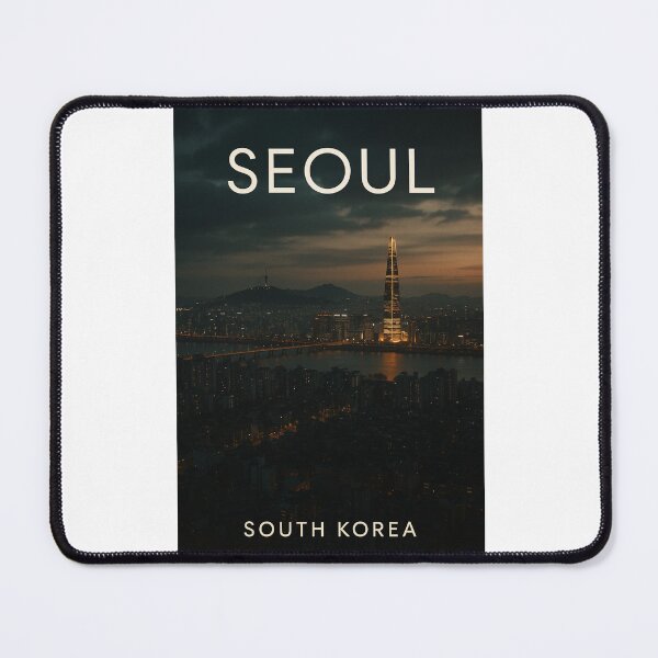 Item preview, Lotte World Tower and Han River at Night, Seoul South Korea designed and sold by Places On Earth.