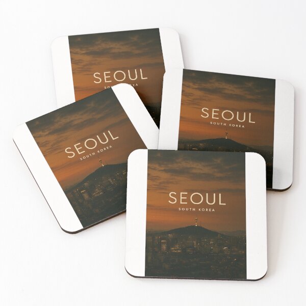 Item preview, Namsan Tower and Seoul Skyline at Sunset, South Korea designed and sold by Places On Earth.