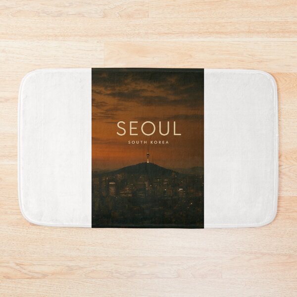 Item preview, Namsan Tower and Seoul Skyline at Sunset, South Korea designed and sold by Places On Earth.