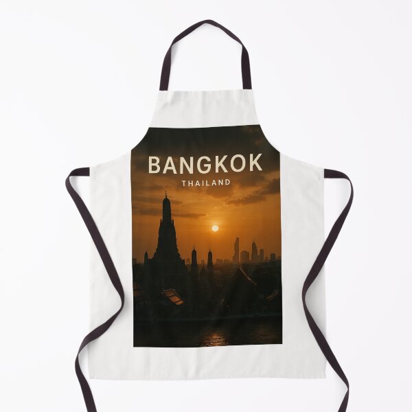 Item preview, Wat Arun and Bangkok Skyline at Sunset, Thailand designed and sold by Places On Earth.