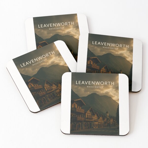 Item preview, Bavarian-Inspired Streets of Leavenworth, Washington at Sunset designed and sold by Places On Earth.