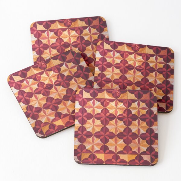 Item preview, Red & Orange Geometric Quilt Throw Pillow and Blanket – Vibrant Patchwork Pattern on Soft Grey Background, Modern Home Decor designed and sold by ZyxDes.