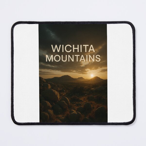 Item preview, Sunset over Wichita Mountains, Oklahoma designed and sold by Places On Earth.