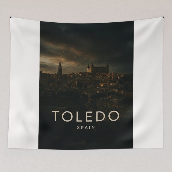 Item preview, Toledo at Dusk with the Alcázar, Spain designed and sold by Places On Earth.