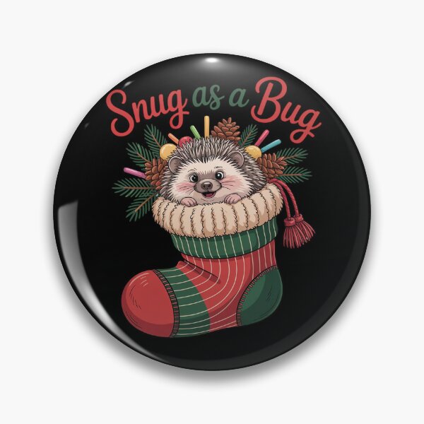 Item preview, Snug as a Bug Hedgehog Xmas Christmas designed and sold by VladoZork.