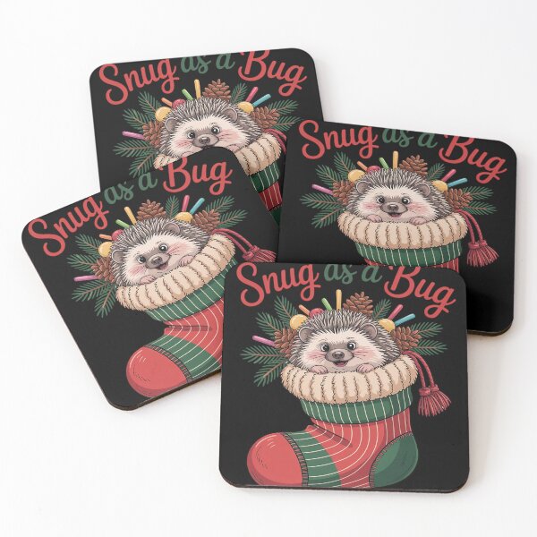 Item preview, Snug as a Bug Hedgehog Xmas Christmas designed and sold by VladoZork.