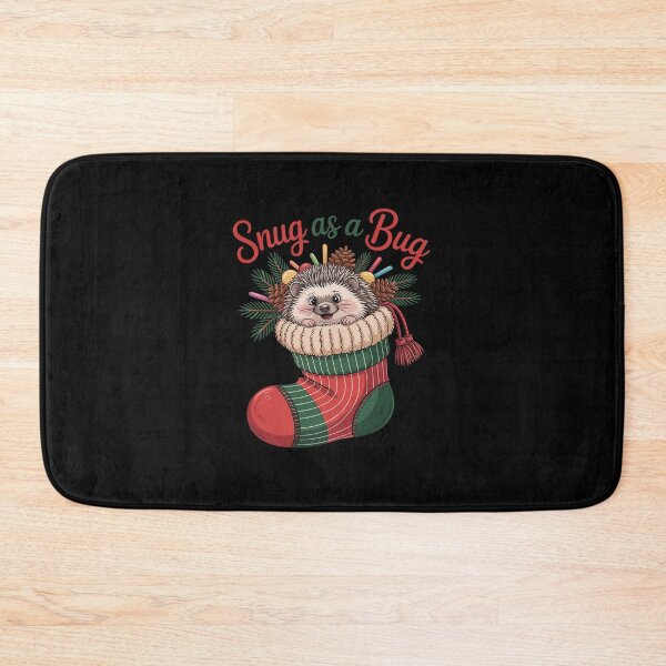 Item preview, Snug as a Bug Hedgehog Xmas Christmas designed and sold by VladoZork.