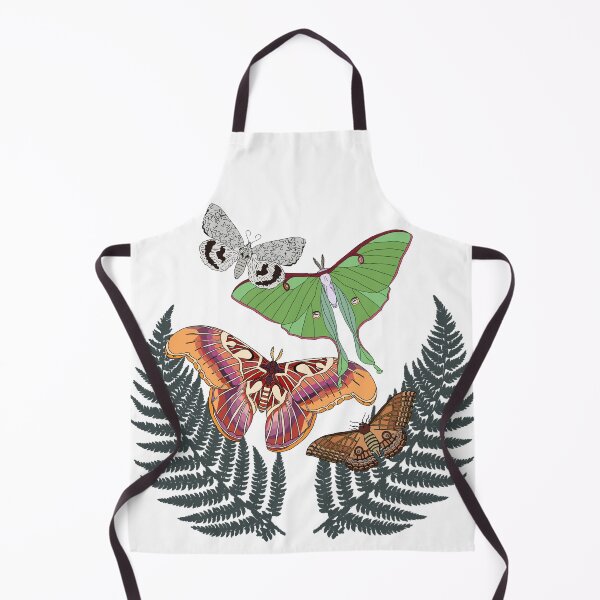 Item preview, Nocturnal Wings in ferns– Atlas, Luna, Rothschildia & Black Arches Moths designed and sold by okayamberart.