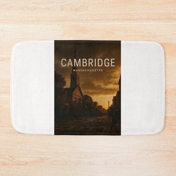 Item preview, Historic Streets of Cambridge, Massachusetts at Sunset designed and sold by Places On Earth.