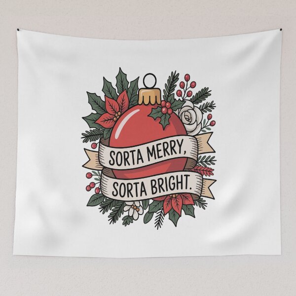Item preview, Sorta Merry Sorta Scary Funny Christmas Skeleton Tree Men designed and sold by VladoZork.