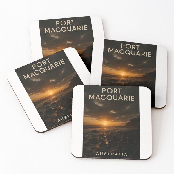 Item preview, Rocky Shoreline Sunset in Port Macquarie, Australia designed and sold by Places On Earth.