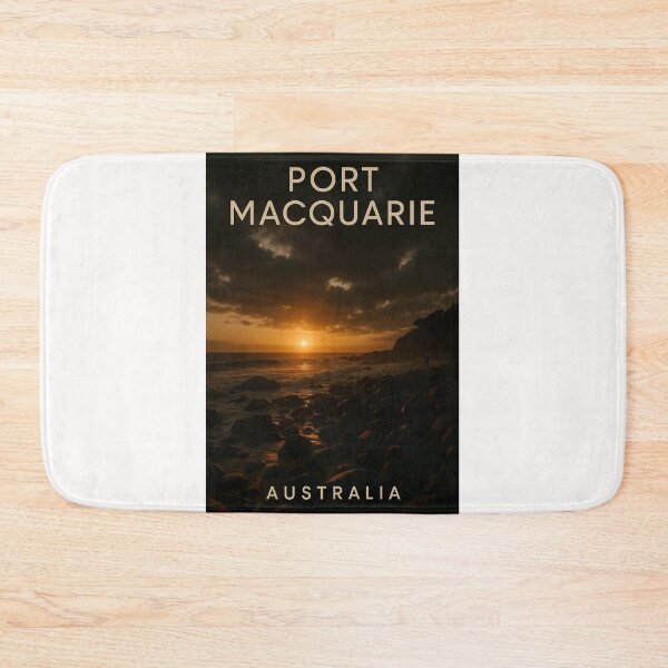 Item preview, Rocky Shoreline Sunset in Port Macquarie, Australia designed and sold by Places On Earth.