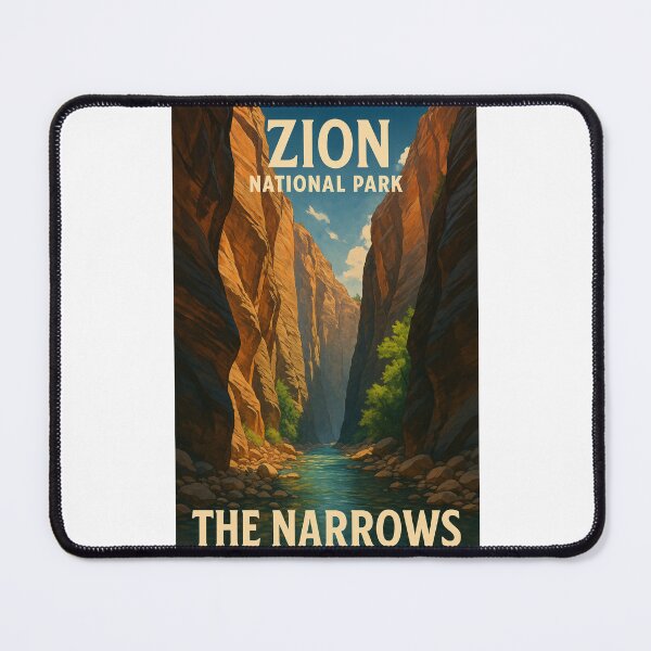 Item preview, The Narrows Canyon, Zion National Park, Utah designed and sold by Places On Earth.