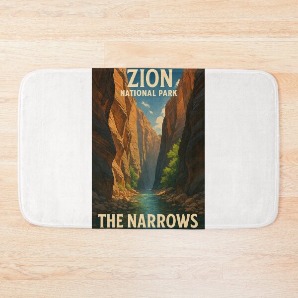 Item preview, The Narrows Canyon, Zion National Park, Utah designed and sold by Places On Earth.