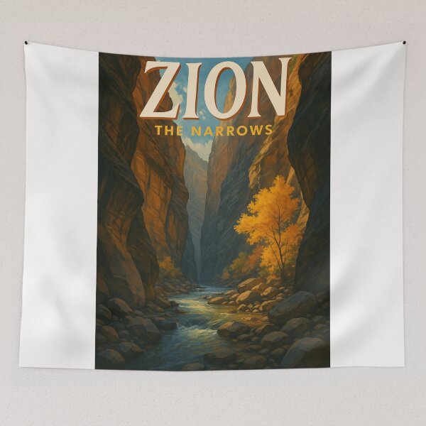 Item preview, Autumn in The Narrows, Zion National Park, Utah designed and sold by Places On Earth.