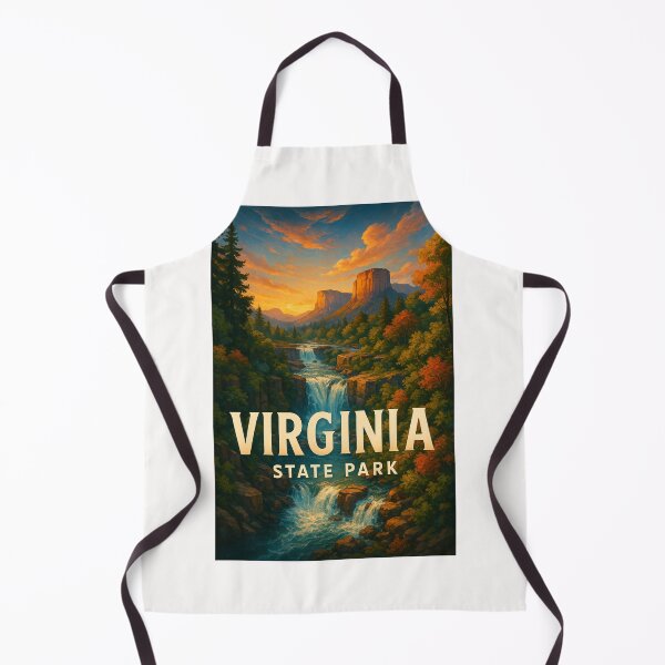 Item preview, Waterfall and Mountain View, Virginia State Park designed and sold by Places On Earth.
