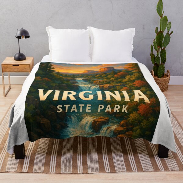 Item preview, Waterfall and Mountain View, Virginia State Park designed and sold by Places On Earth.