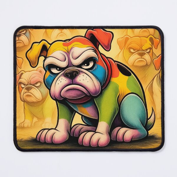 Item preview, Funny Grumpy Dog in Colours designed and sold by SmilingAnny.
