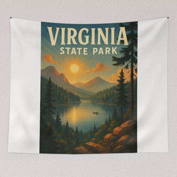 Item preview, Sunrise over the Lake, Virginia State Park designed and sold by Places On Earth.