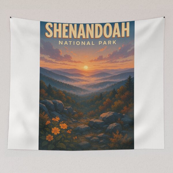 Item preview, Sunset View from Shenandoah National Park, Virginia designed and sold by Places On Earth.