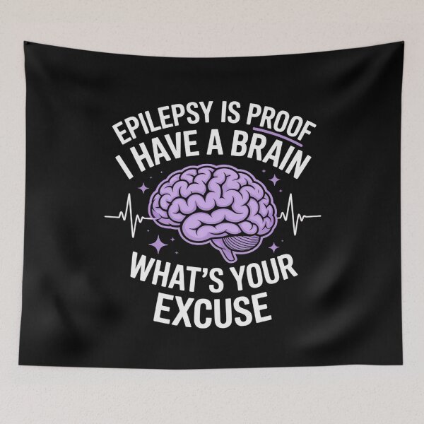 Item preview, Epilepsy Is Proof I Have a Brain – Funny Awareness Design designed and sold by Gogetgiggles.