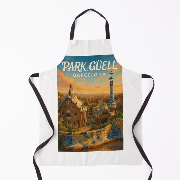 Item preview, Colorful Mosaic View of Park Güell, Barcelona, Spain designed and sold by Places On Earth.
