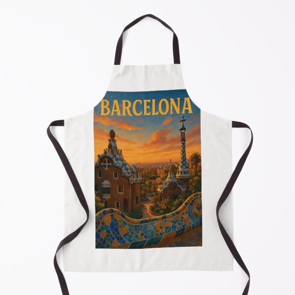 Item preview, Park Güell Towers and City View, Barcelona, Spain designed and sold by Places On Earth.