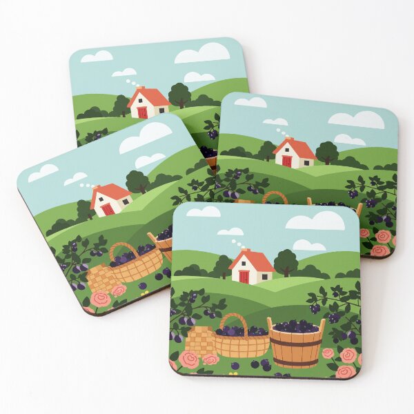 Item preview, Picking blueberries designed and sold by Design4uStudio.
