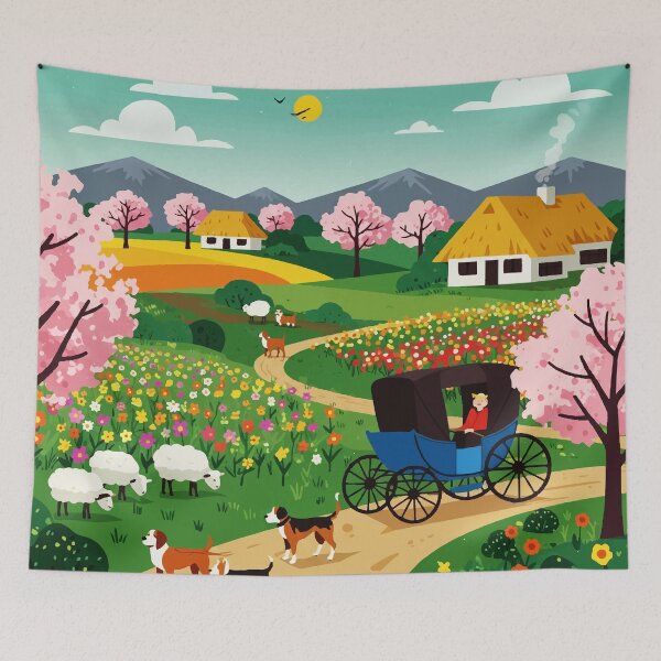 Item preview, A village in the 19th century designed and sold by Design4uStudio.