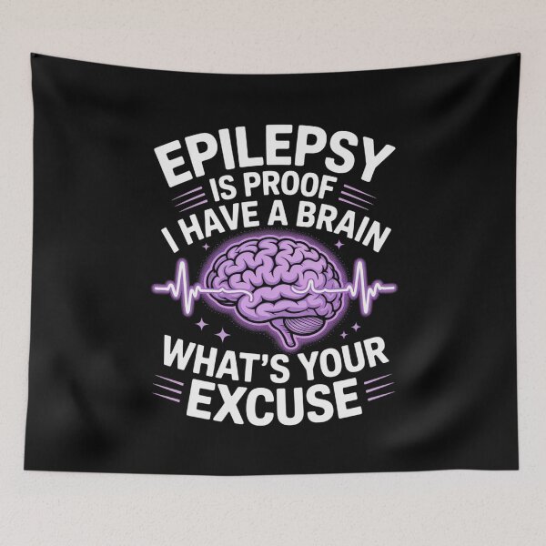 Item preview, Epilepsy Is Proof I Have a Brain – Funny Awareness Design designed and sold by Gogetgiggles.