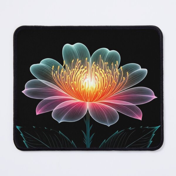 Item preview, Ethereal X-Ray Flower – Glowing Translucent Petals and Golden Veins designed and sold by PixelVibe782.