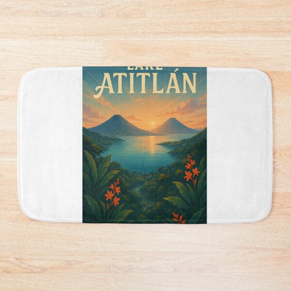 Item preview, Lake Atitlán Sunrise with Volcanoes, Guatemala designed and sold by StampMyPassport.