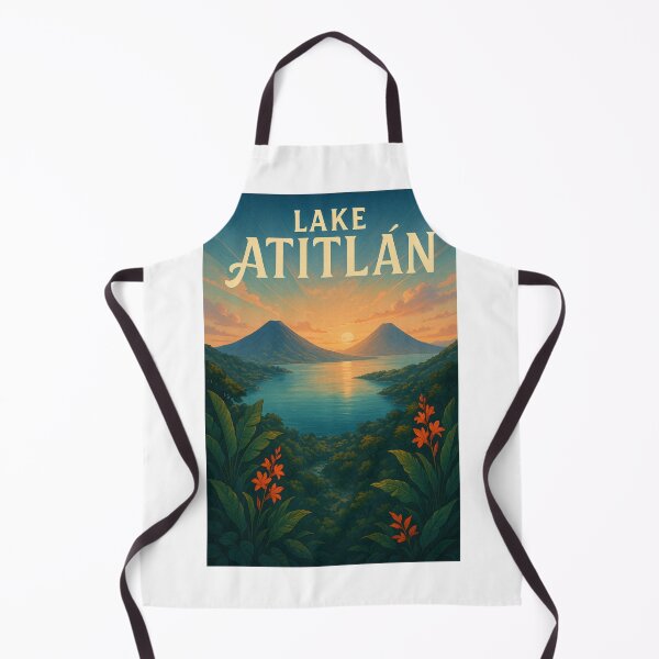 Item preview, Lake Atitlán Sunrise with Volcanoes, Guatemala designed and sold by StampMyPassport.