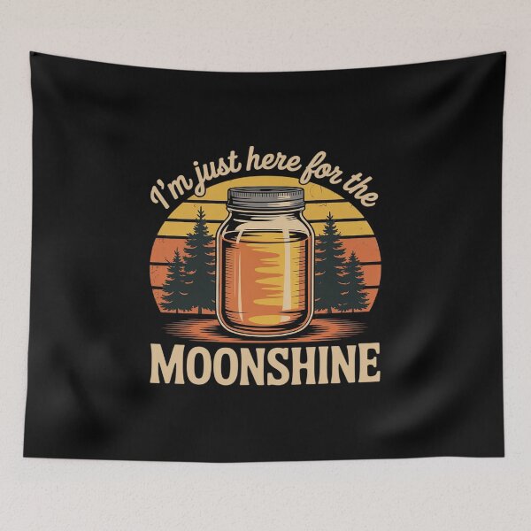 Item preview, I'm Just Here For The Moonshine Funny Country Drinking designed and sold by Idarmotar.