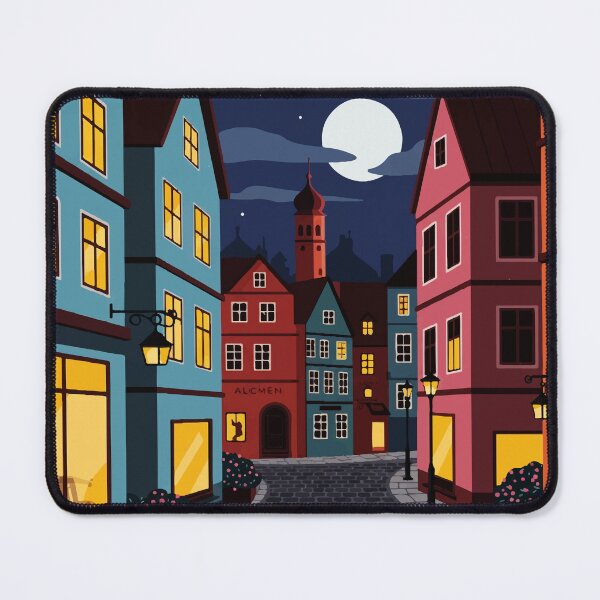 Item preview, Urban landscape at night designed and sold by Design4uStudio.