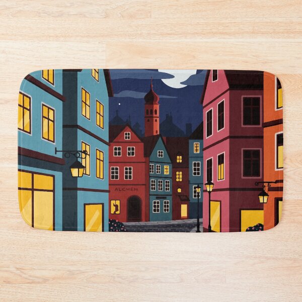 Item preview, Urban landscape at night designed and sold by Design4uStudio.