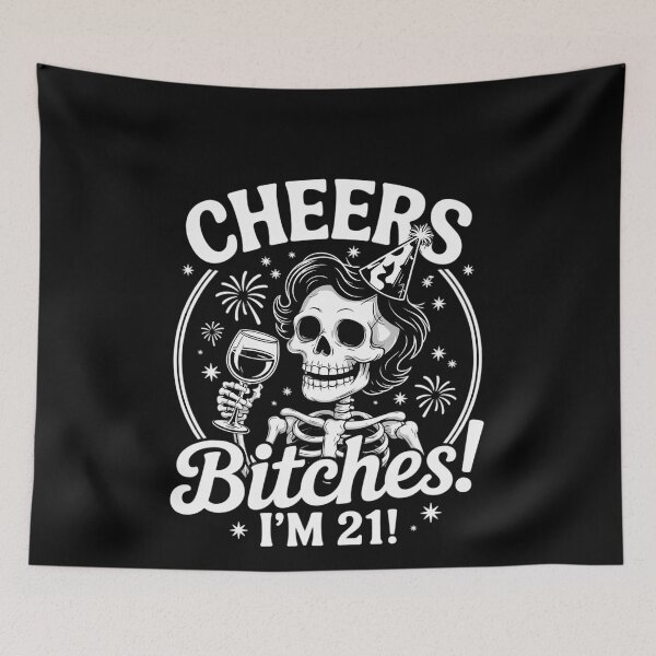 Item preview, 21st Birthday 21 Years Old Birthday Cheers Btches I'm 21  designed and sold by MonsterBuddiess.