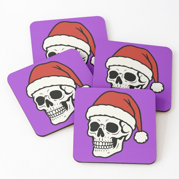 Item preview, Skull Christmas Santa Hat | Funny Gothic Holiday Skull Art designed and sold by Minimum-Rage.