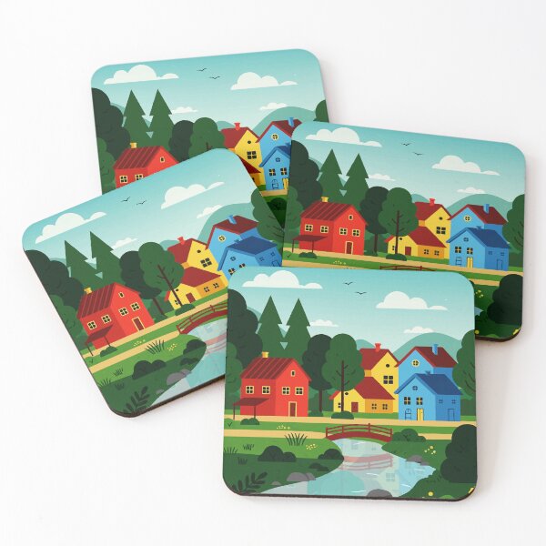 Item preview, Town in nature designed and sold by Design4uStudio.