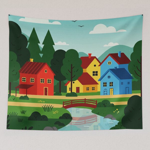 Item preview, Town in nature designed and sold by Design4uStudio.