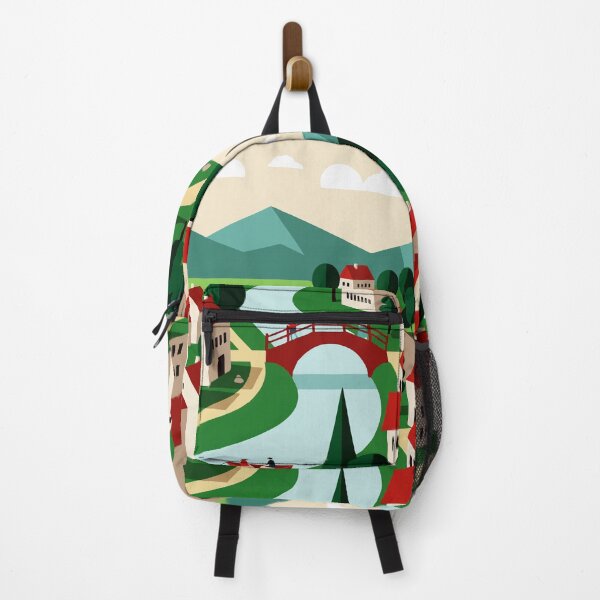 Item preview, Village on the bank of a river designed and sold by Design4uStudio.