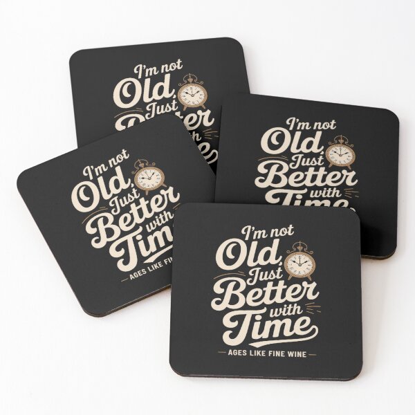 Item preview, I'm Not Old, Just Better With Time Clock designed and sold by Idarmotar.