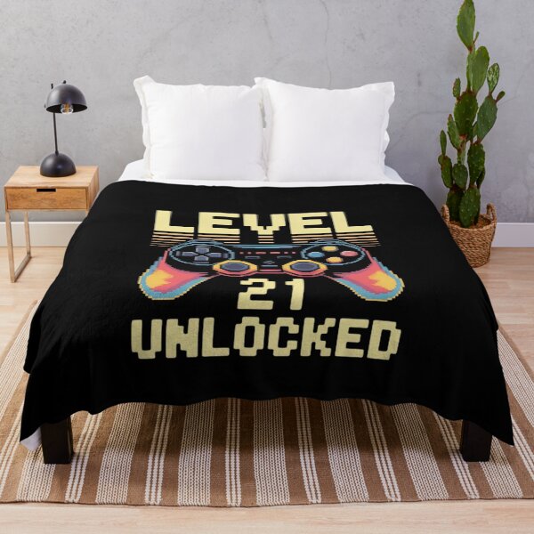 Item preview, 21st Birthday For Men Level 21 Unlocked Gamer 21 Year Old designed and sold by MonsterBuddiess.