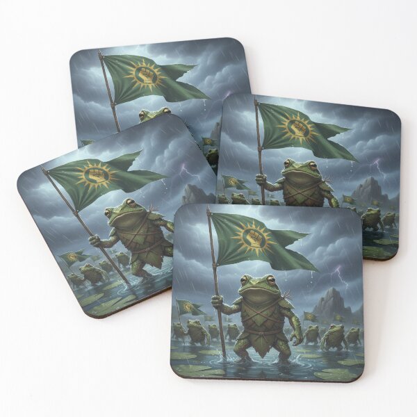 Item preview, Heroic Frog Leader of the Stormy Pond designed and sold by PrintBreeze.