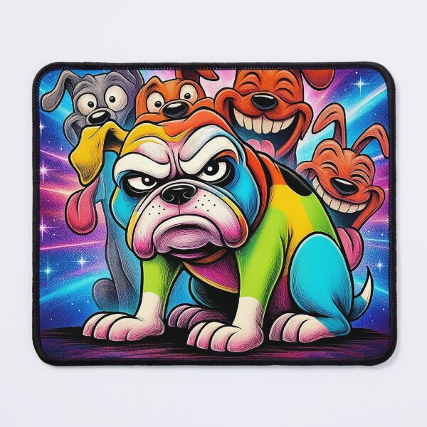 Item preview, Crazy & Funny Cosmic Dogs with Stars designed and sold by SmilingAnny.