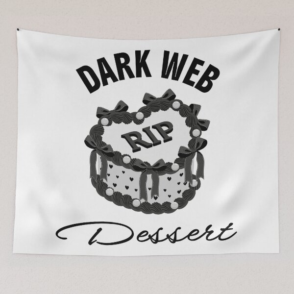 Item preview, Dark Web Dessert Gothic RIP Cake designed and sold by Art-of-Rory.
